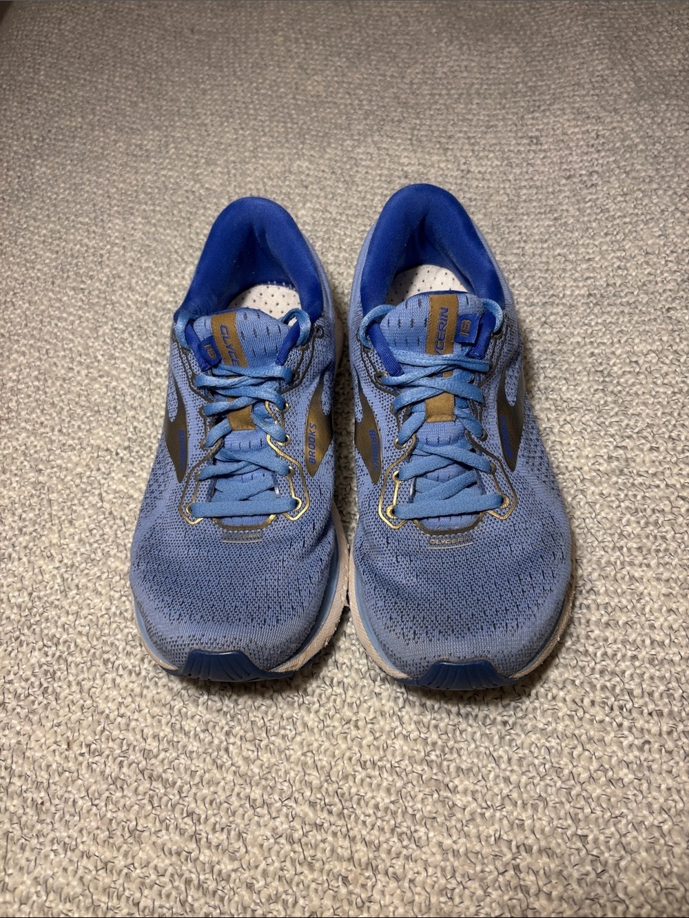 Brooks Glycerin 18, Women’s 7.5 Running Cornflower/Blue/Gold - Picture 2 of 8